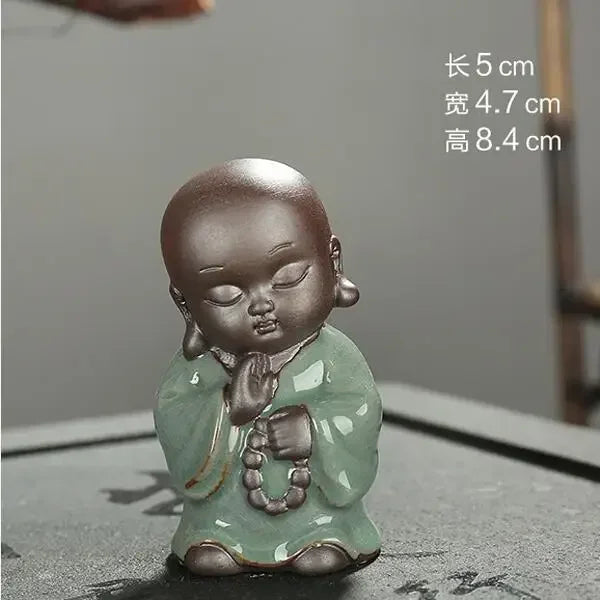 F Creative Ceramic Buddha Tea Pet Figurine