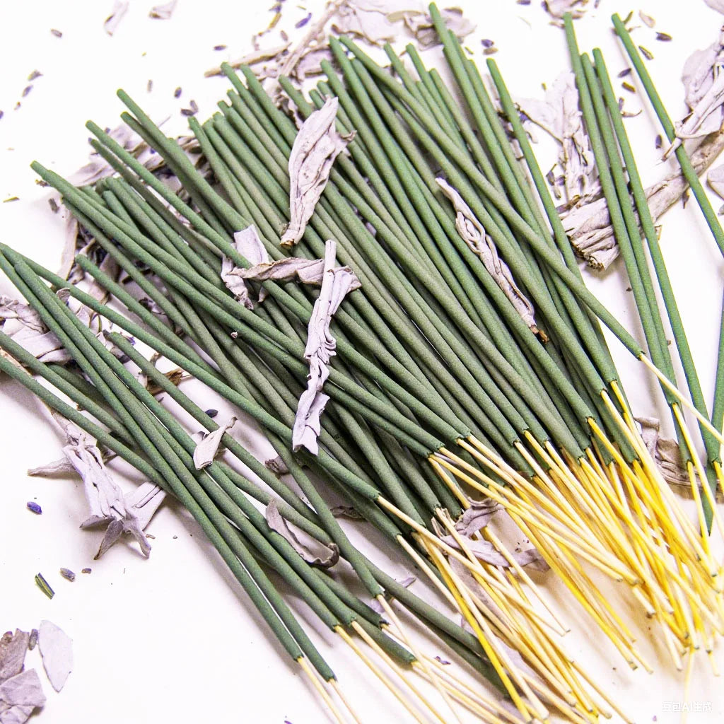 20/50/600/1500 Plant Extract White Sage Aromatherapy Sticks 8.66inch Fresh Air Suitable for Yoga Meditation Purifies the Soul and Eliminates Negative Energy
