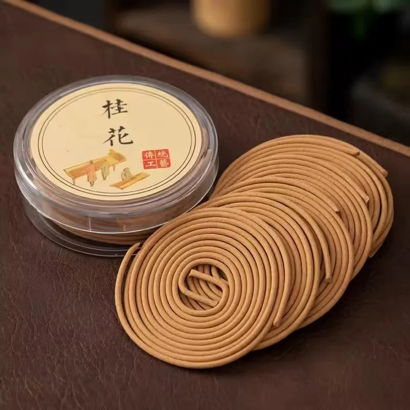 20pcs Natural Coil Incense Sandalwood Rose Lavender Aromatherapy for Meditation Yoga, Indoor Deodorization Home Scent Fragrance