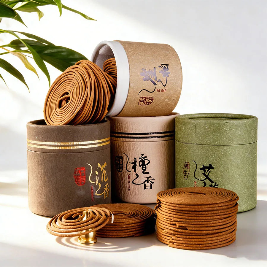 64pcs High-Quality Spiral Incense, Sandalwood, Mugwort, Etc. Suitable for Indoor Rooms, Outdoor Activities, Eliminating Odors
