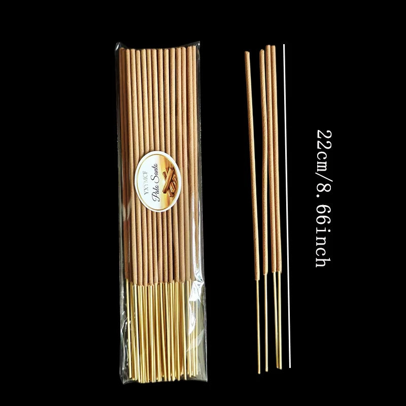 50/100pcs Premium Peruvian Sacred Wood Incense Stick Palo Santo Fragrance for Yoga Meditation Purifying Ideal Emotional Boosting