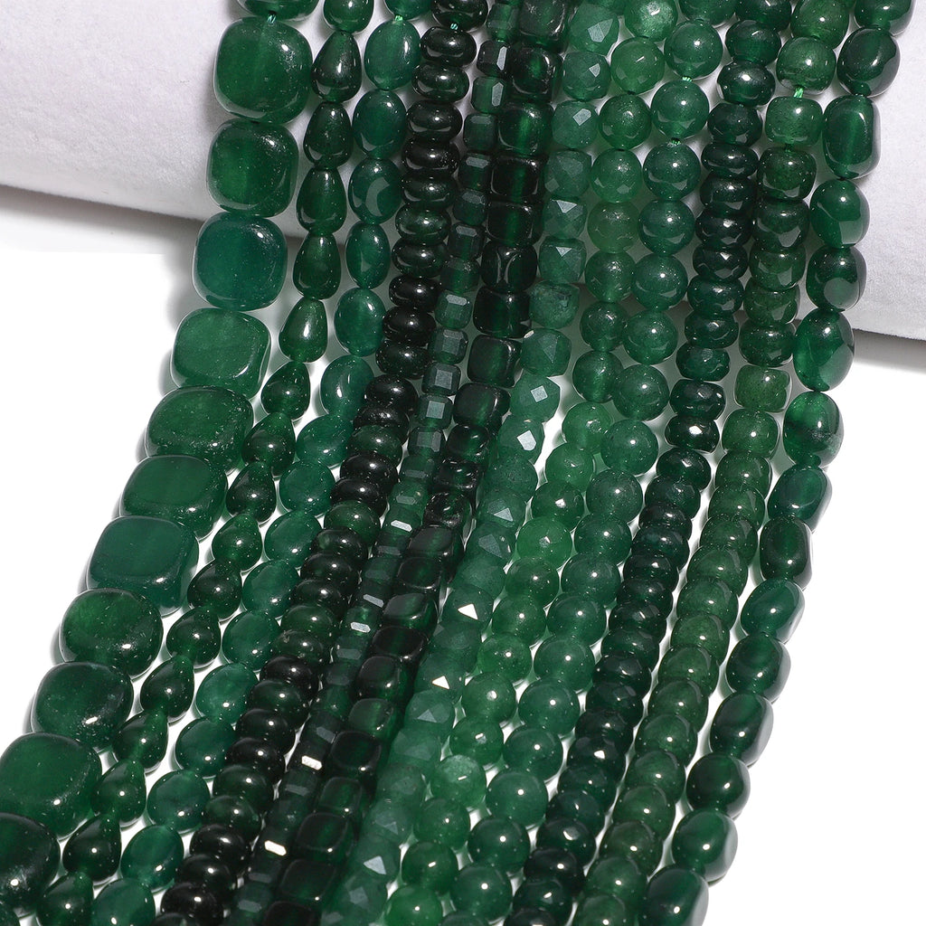Green Chalcedony Beads for DIY Jewelry Making
