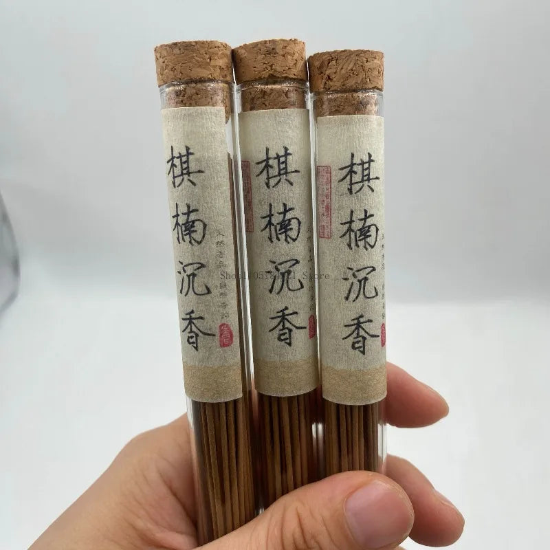 10g Authentic Qi Nan Hainan Agarwood Natural Line Incense Home Indoor Calming Helps Sleeping Purification Air Lasting Fragrance