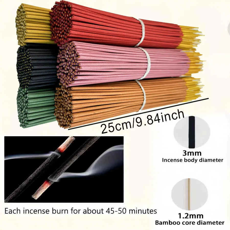 6 fruit flavored 25cm incense sticks with string fragrance for offices to remove odors and maintain long-lasting fragrance
