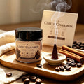 Premium Warm Coffee Incense Cones, Natural and Handmade, with a Coffee-Scented Milky Aroma, Gentle and Sweet Fragrance, for Relaxation and Sleep, Cozy Home Fragrance, Yoga and Meditation, for Indoor and Outdoor Use, Gift