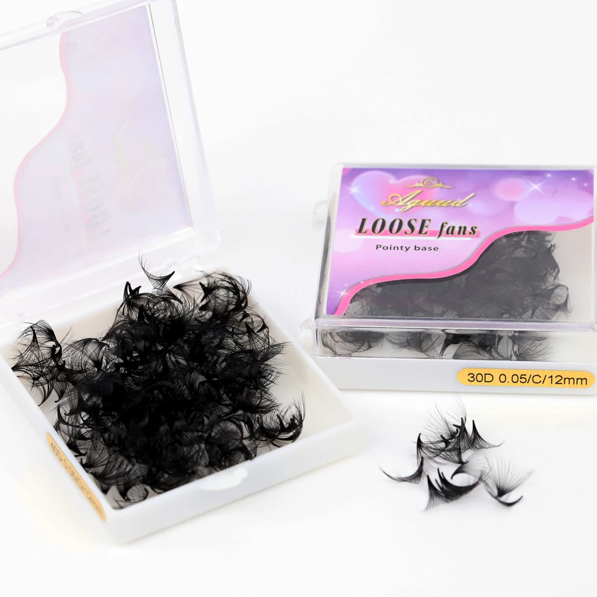 AGUUD 40D Pointy Base Premade Fan Lashes