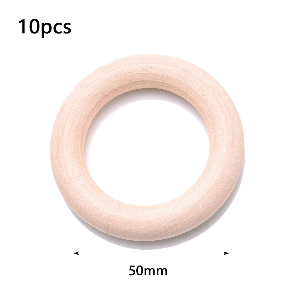 4-50mm 1-1000pcs Natural Wooden Beads Round Spacer Wooden Lead-Free Balls Charms Diy For Jewelry Making Handmade Accessories