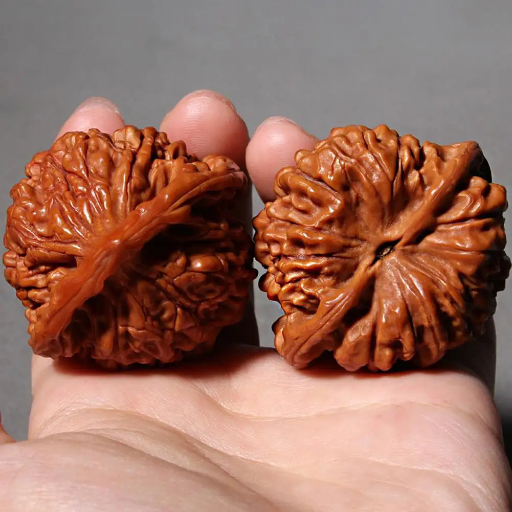 New Wenwan Walnuts Walnut King Yong Kirin Pattern Official Hat Four-Tiered Lion Head Fine Pairing High Polished Decor Gifts