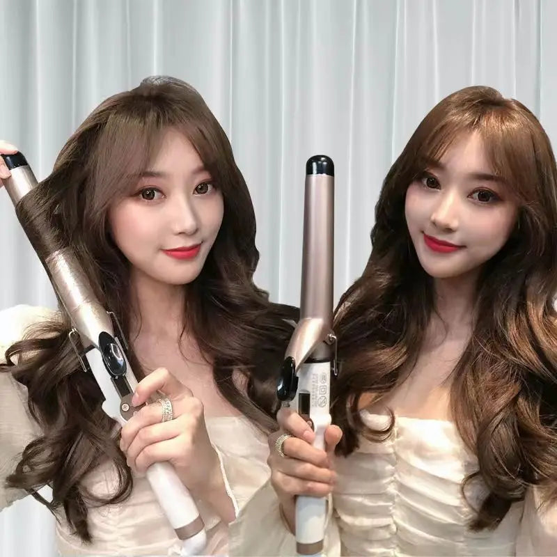 Electric Hair Curler 9-38mm Tourmaline Ceramic with LCD Screen