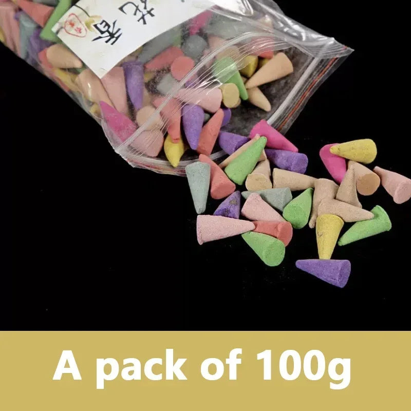Incense Cones Jasmine Lavender Rose 100g Yoga Air Freshener