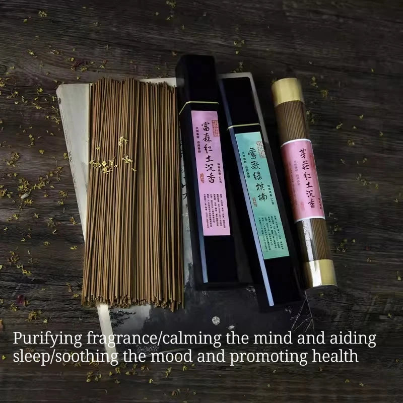 Warbler Song Green Chess Red Soil Agarwood Chinese Incense Sticks/soothe Mind Aid Sleep/soothing Spirit Tea Rooms Joss Stick