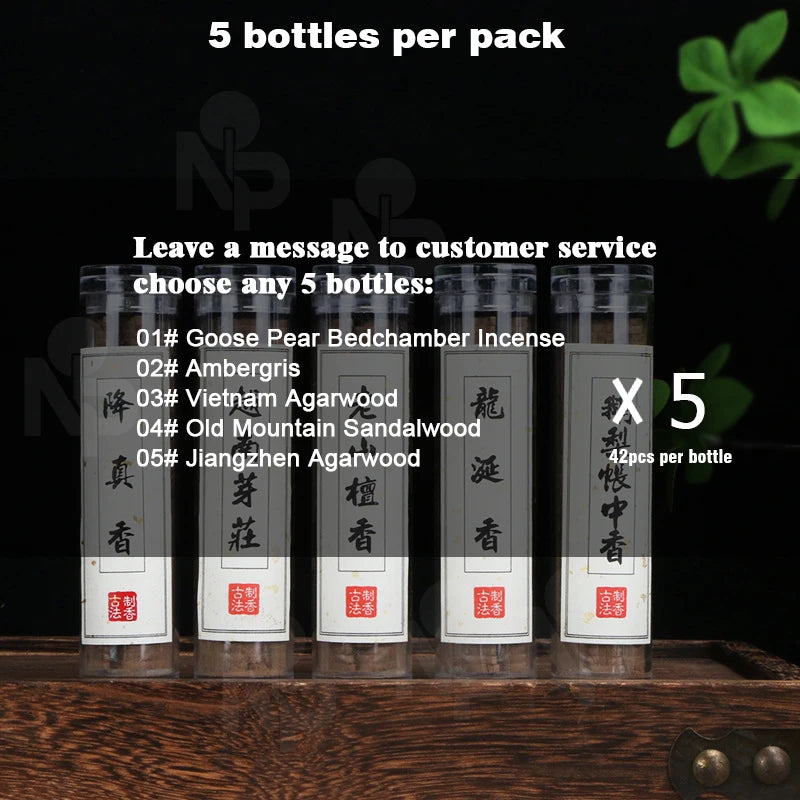 42pcs/tube Mini Natural Disk Incense, Sandalwood Agarwood Fragrance, Incense Burner,air purification calm nerves,study room club