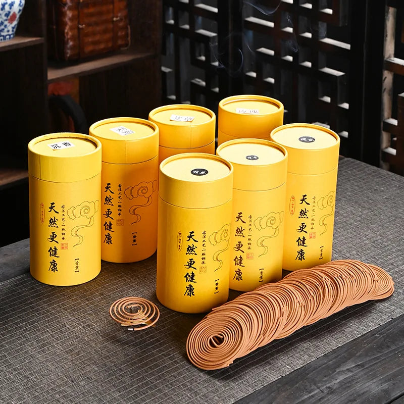 Natural 120 Plate Sandalwood Jasmine Coil Incense Aromatherapy Toilet Bathroom Household Refreshing Incense Lavender