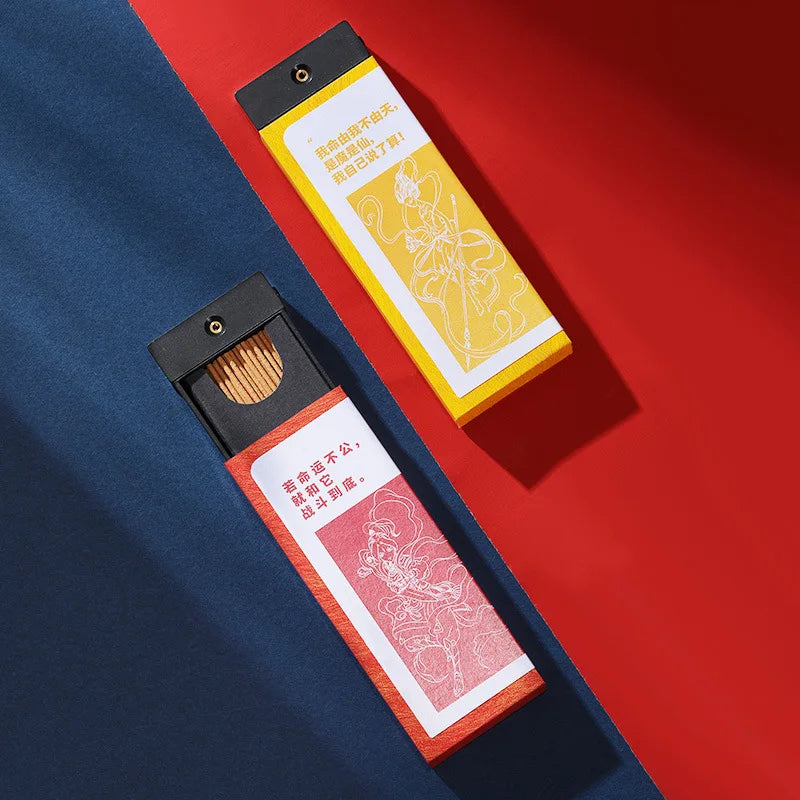 Agarwood Sandalwood Pocket Incense Fragrance Travel Portable New Chinese Short Style Nezha Cultural and Creative Incense