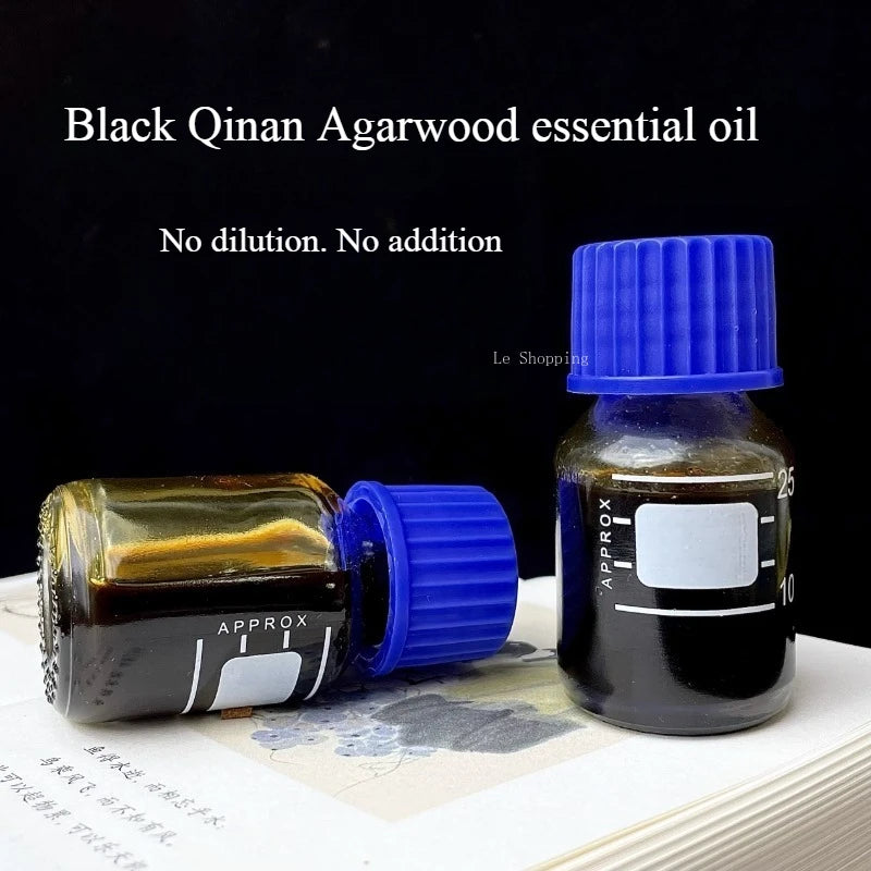 Six Stars Black Qinan Agarwood Hainan Essential Oil Supercritical Pure Zheng Without Dilution No Additives Fragrance Lasts Long