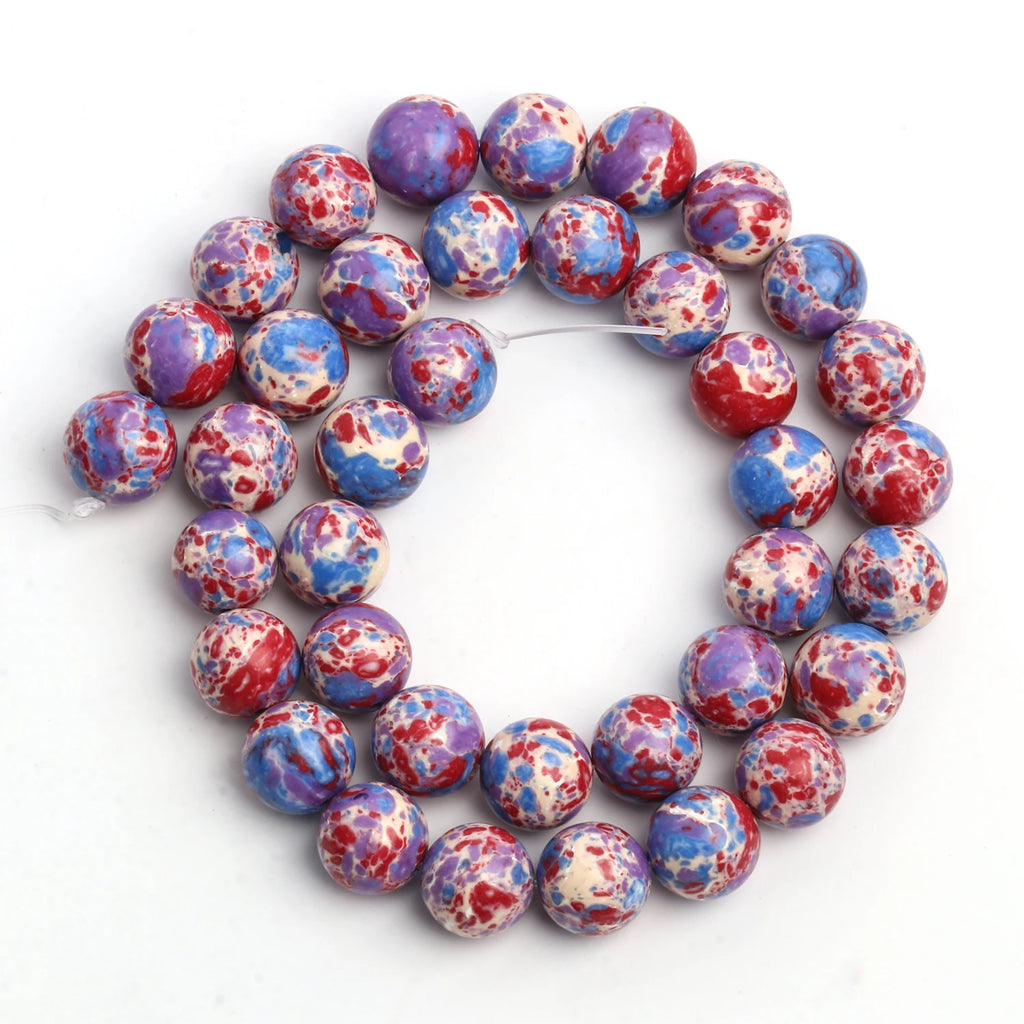 10mm Sea Sediment Jasper Beads for DIY Jewelry Making