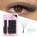 AGUUD 4D W Shape False Eyelashes Natural Volume Fans