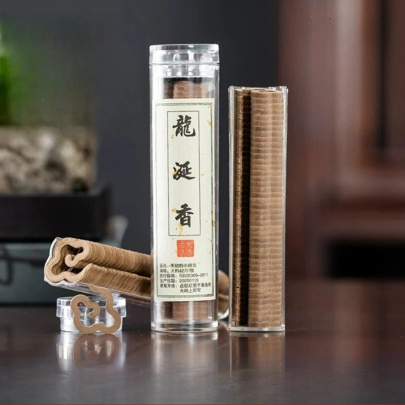 42pcs Natural Coil Incense Sandalwood Osmanthus Pure Fragrance Powder Pressing Incense Home Bedroom Long-lasting Aromatherapy - AliExpress