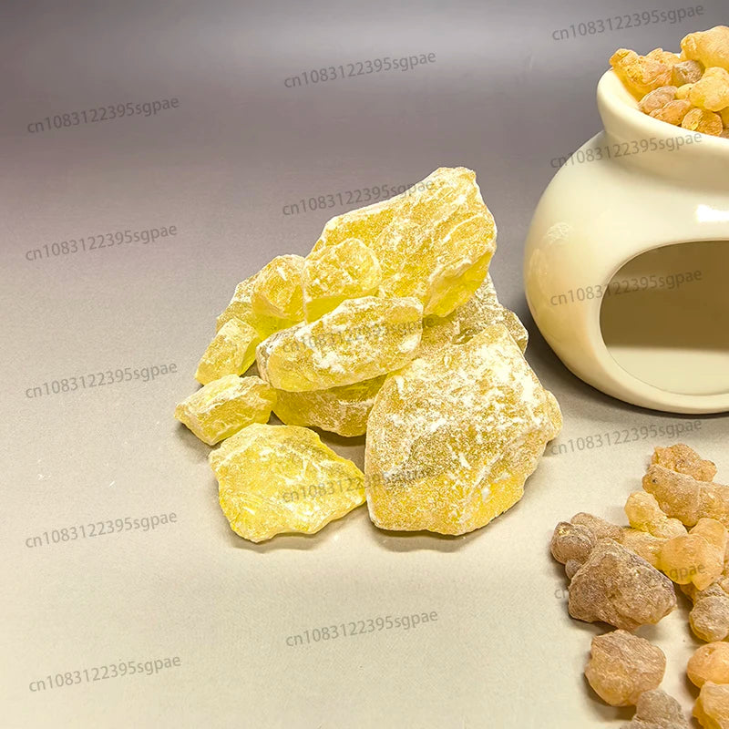 300g Premium Natural Resin Incense Pack: 100g Frankincense & 100g Myrrh for Stress Relief，and 100g Pine Rosin，100% Pure