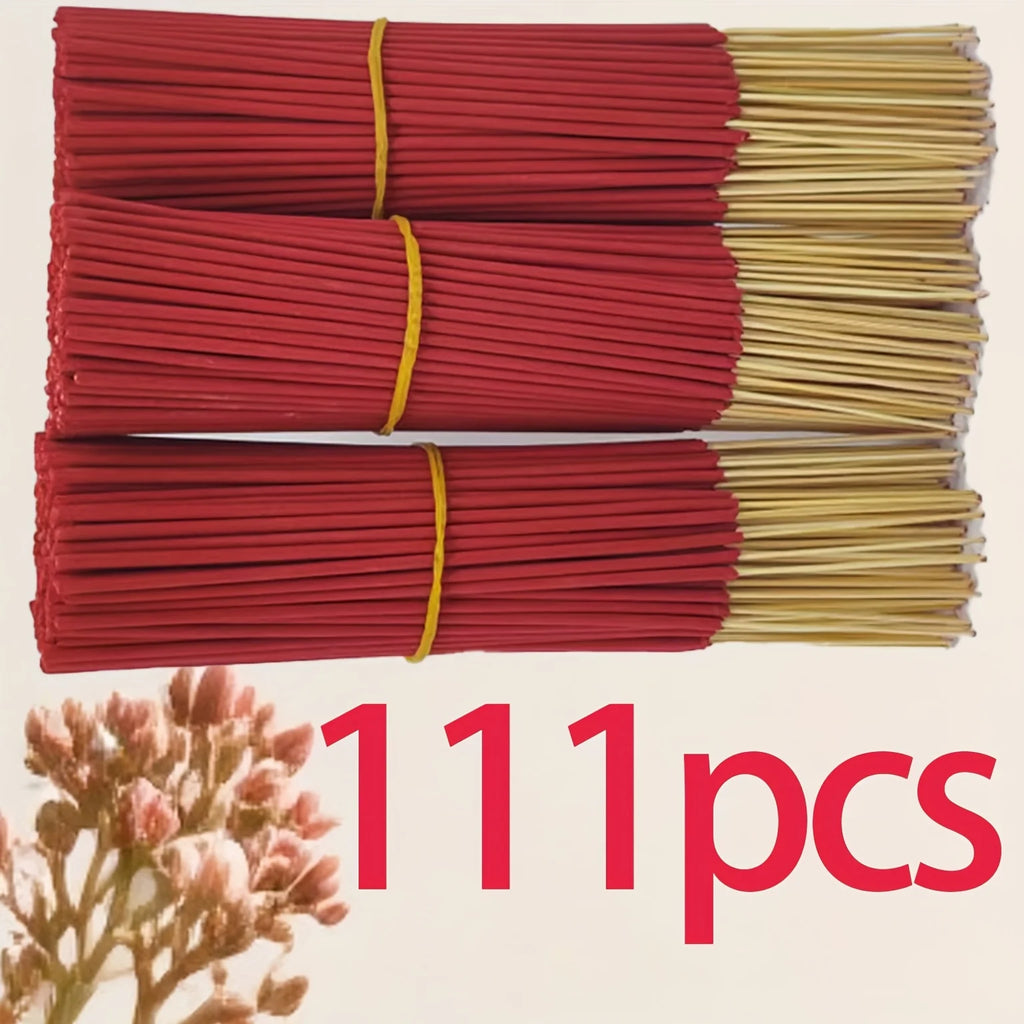 111 Sticks, Handcrafted Incense with Dragon Blood Tree Essence, Creating a Deep, Meditative Atmosphere, Leaving Behind a Sense of Zen, Aiding in Meditation and Contemplation, and Enhancing the Mysterious Oriental Fragrance of the Space