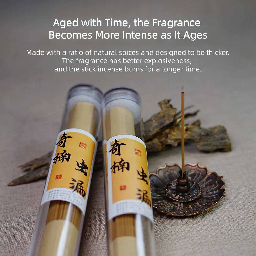 100g Natural Kyara Insect-Damaged Agarwood Incense Sticks