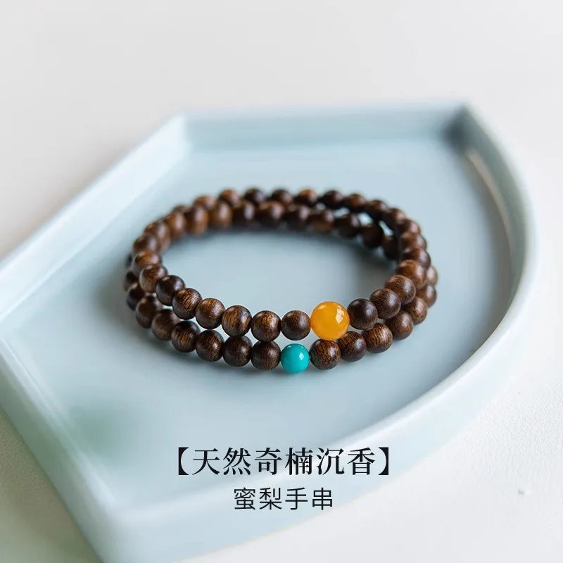 Premium Agarwood Double Strand Bracelet for Women