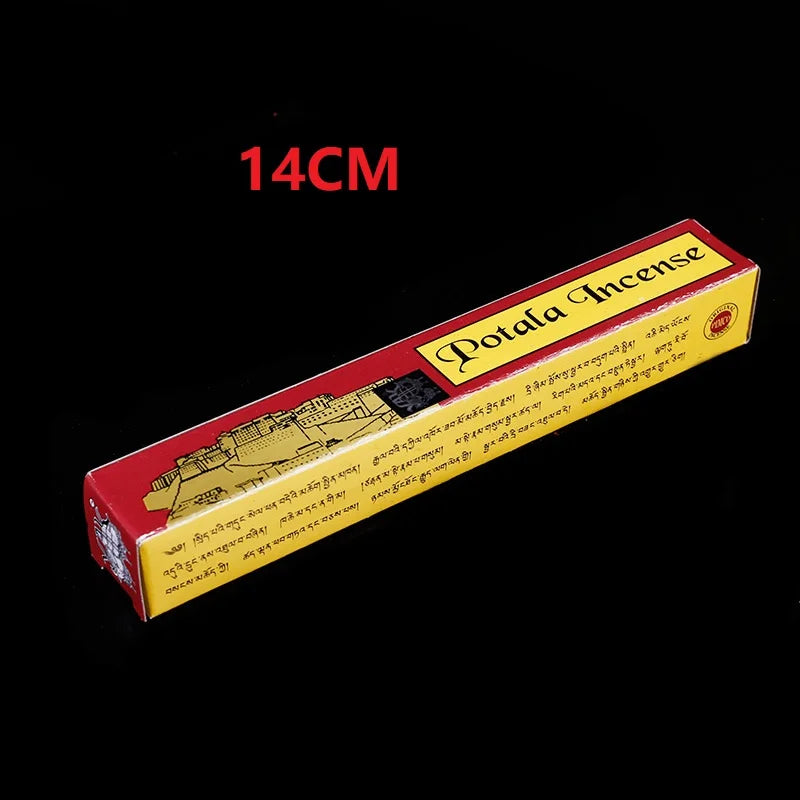 Potala Tibetan Incense Stick 5.5/9.84 Inch Handmade from Highly Flavoured Medicinal Herbs Tibet Traditional Room Fragrance