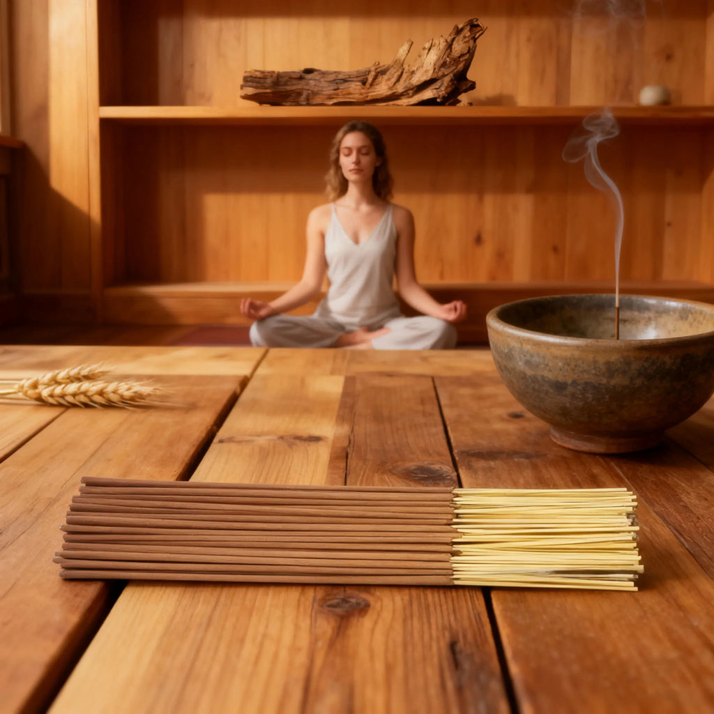 20/50/100/200/400 Sticks, Sacred Wood Incense Sticks, Natural Sandalwood Scent, Healthy and Harmless Home Decor Incense, Safe and Long-Lasting, with a Pleasant Aroma, Suitable for Relaxing in Living Rooms, Study Rooms, Bedrooms, Etc., a Convenient Choice
