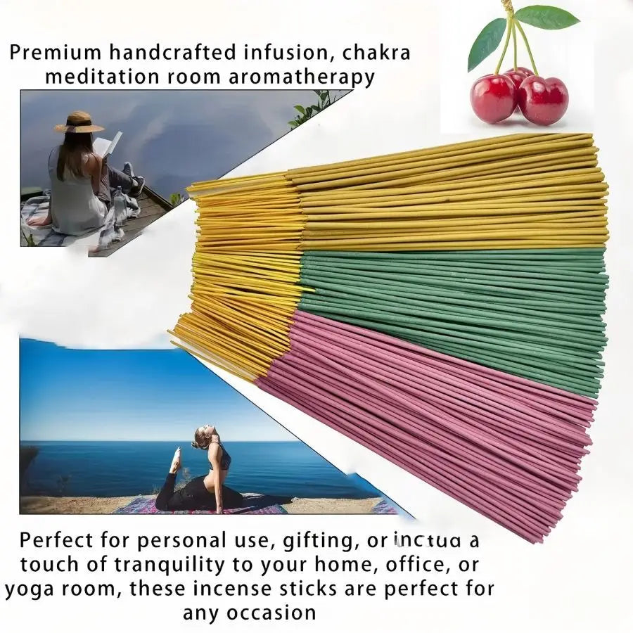 6 fruit flavored 25cm incense sticks with string fragrance for offices to remove odors and maintain long-lasting fragrance