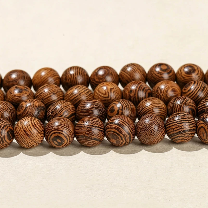 Natural Wood Bead Gold Silk Sandalwood Round Buddha Bead Pick Size For Jewelry Making Diy Necklace Bracelet Accessory 6 8 10mm