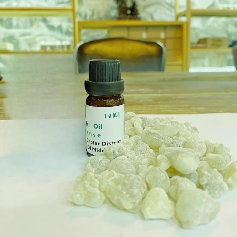 5/10ml Oman Royal Green Frankincense Pure Incense Essential Oil Portable Aromatherapy Relaxing Help Sleep Lasting Fragrance
