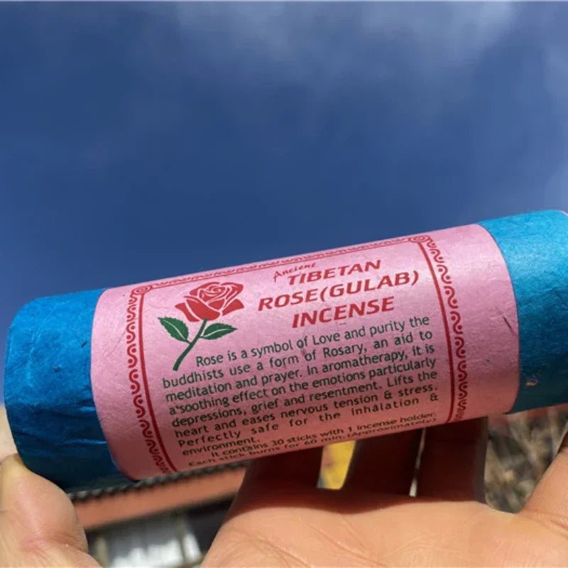 30 Sticks Nepal Pure Natural Palo Santo Incense  DIY Household To Relieve The Spirit Color Short Tube Line Incense NAGCHAMPA