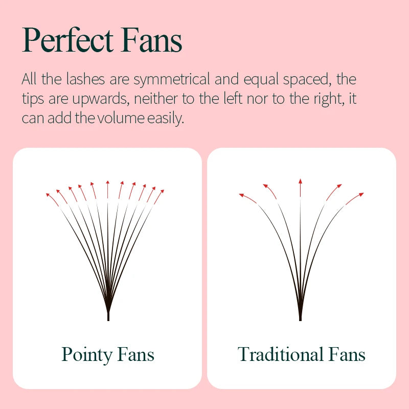 SONG LASHES 3D 4D 5D 6D 7D 8D 500 Fans Premade Volum Loose Fans Lashes Black Soft and Natural False Eyelashes Makeup Tools