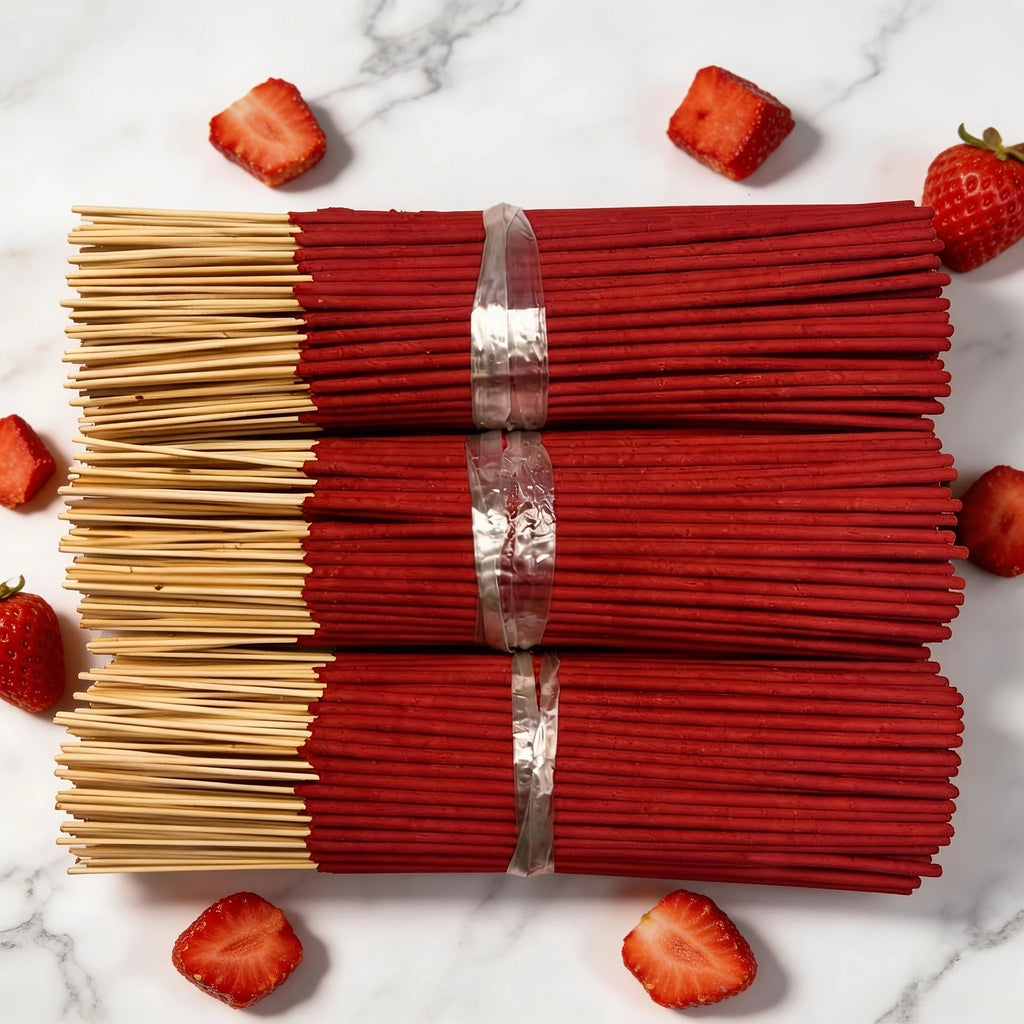 Premium Strawberry Sticks 23/53/123/177, 22.5cm - Natural Air Purifiers, Ideal for Relaxation, Meditation, and Home Decor - Perfect Gifts for Halloween, Christmas, Easter, Thanksgiving, and Any Occasion