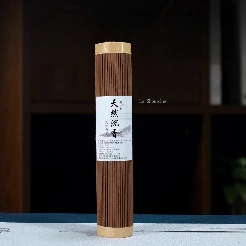 27cm Natural Incense Sticks Agarwood and Sandalwood Guanyin God of Wealth Temple Worship Buddha Offering Blessings Joss Stick