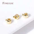 18K Gold Plated Crimp Beads 2.4mm 3mm
