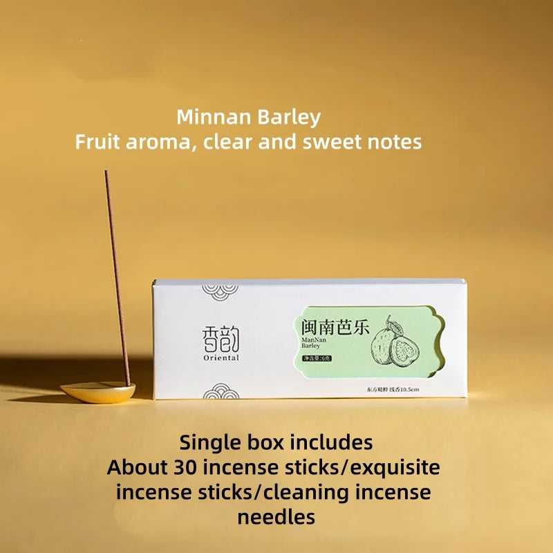 Customized incense aroma with Peruvian sandalwood and agarwood for long-lasting indoor fragrance, floral and fruity aroma.
