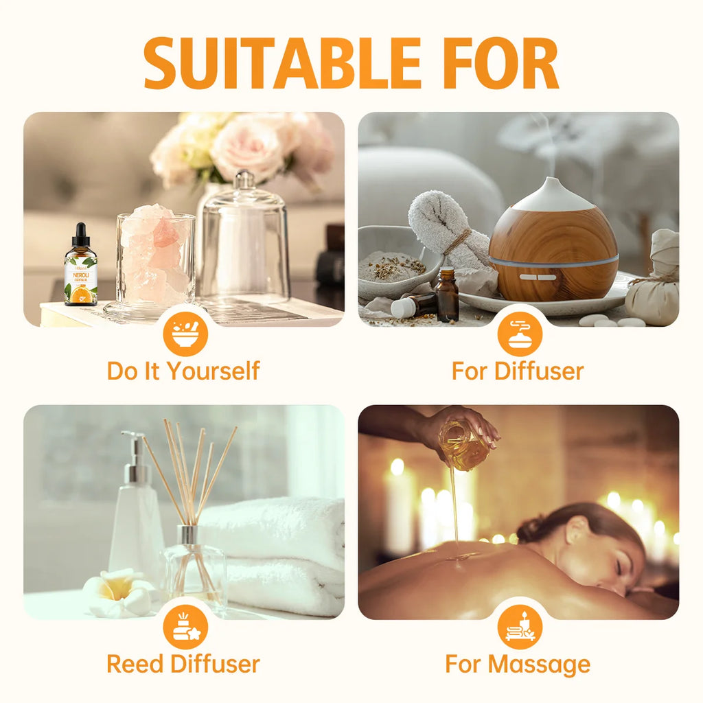 30ml Neroli essential oil hair care aromatherapy humidifier burner handmade candle diy