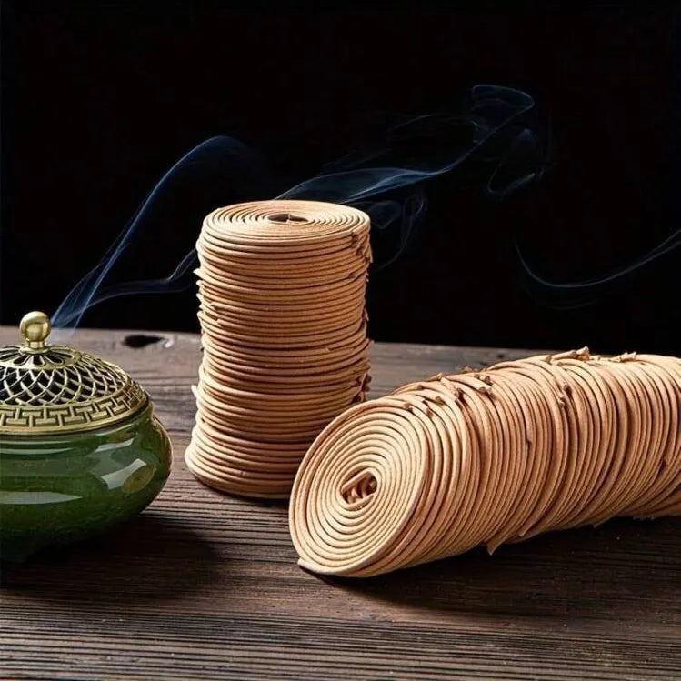 Sandalwood Spiral Aromatherapy Sticks, 40/88 Coils, with a Pleasant Sandalwood Scent, Suitable for Meditation, Yoga, and Home Air Freshening, with a Long-Lasting Fragrance