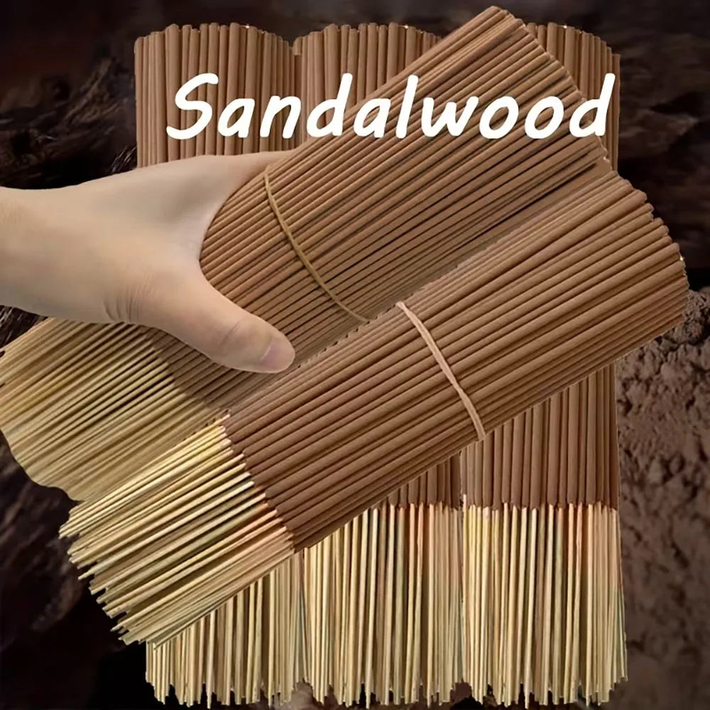 16/41/77/107/167Pcs, Sandalwood Incense Sticks, 22.0cm , Suitable for Yoga and Meditation, Purifies the Mind, Eliminates Negative Energy, Ideal for Hotels and Parties, Travel-Friendly, Meditation Aid |   Sandalwood Scent