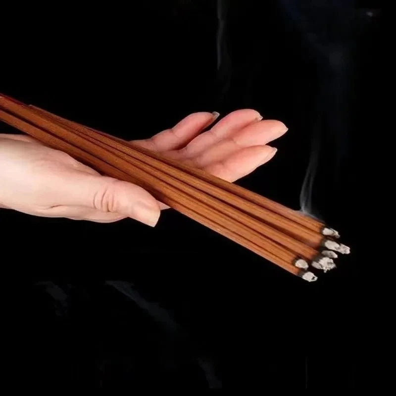 50cm Natural Agarwood Bamboo Stick Incense Home Temple/Buddhist Hall/Soothing Purification/Meditation Aromatherapy Joss Stick