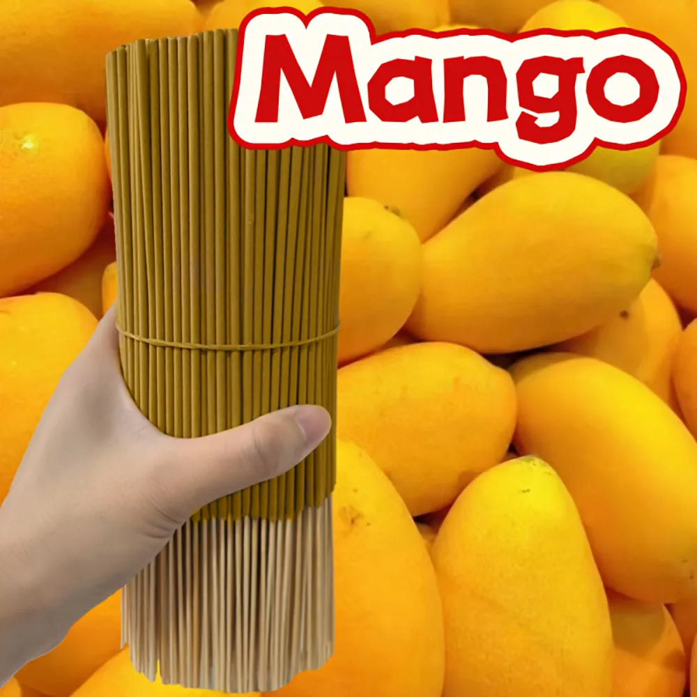 15/35/135 Pieces Natural Mango Fragrance |   Suitable for Home Air Purification, Yoga, Offices, Tea Rooms - Perfect for Halloween, Christmas, Easter, and Meditation. |   Mango Scent, Wooden Material