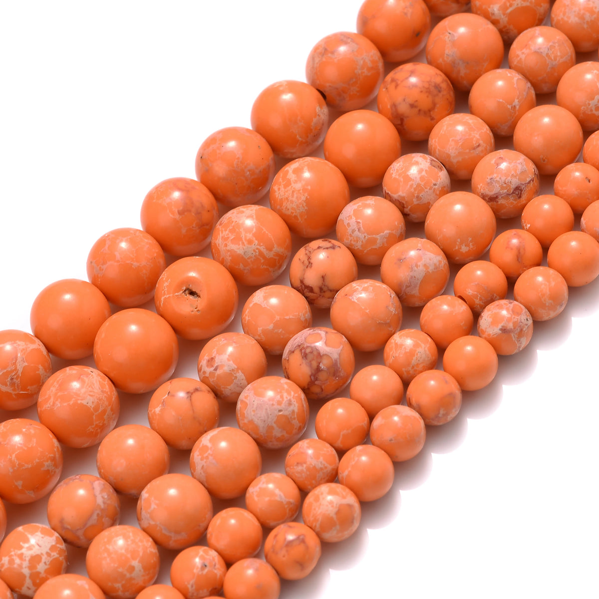 Natural Stone Beads Yellow Orange Agates Jades Malachite Tiger Eye Loose Spacer Beads For Jewelry Making DIY Bracelet 4/6/8/10MM
