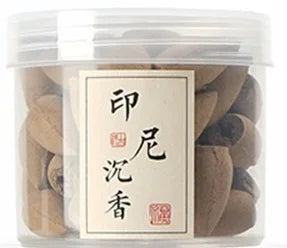 Natural Backflow Incense Cones 50 Pieces, Agarwood & Sandalwood Scent