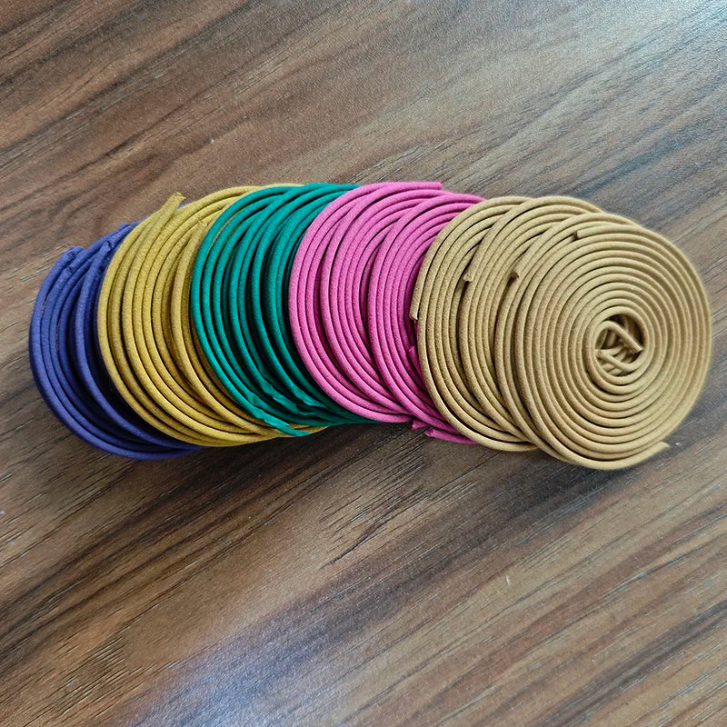 Mixed 40pcs/box Coil Incense Rose Jasmine Lavender Orange Scents Home Aromatherapy 3-4 Hours Burn Time, Mild Fragrance