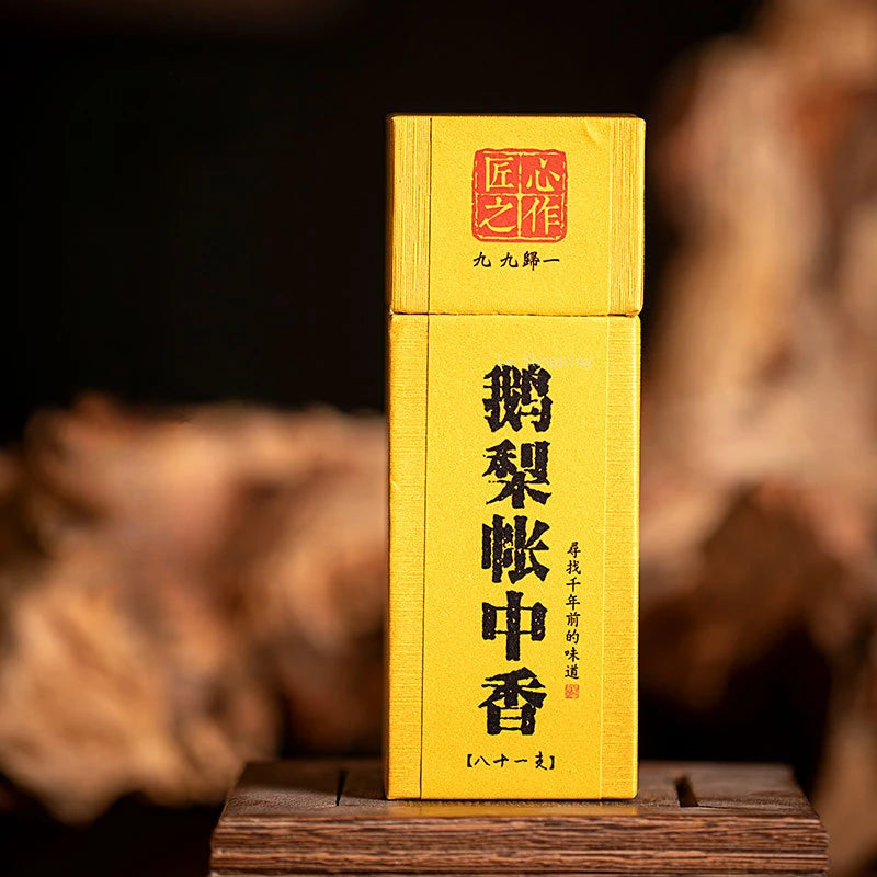 81 Roots Square Stick Incense Goose Pear Incense Household To Worship Tea Room Yoga To Refresh/sleep Deodorize Aromatherapy