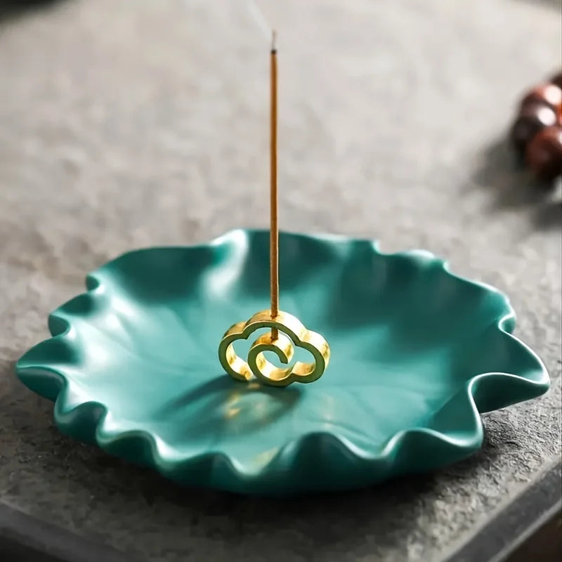 1pc Antique Chinese Cloud Shape Incense Sticks Holder Enhance Your Sense of Calm and Relaxation (Without Incense)