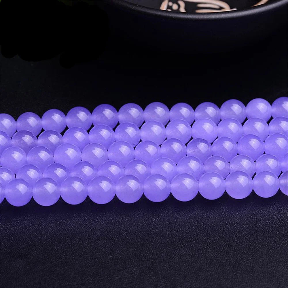 Free hot new Natural 8mm Purple Alexandrite Round Loose Bead 15'' A++ H012