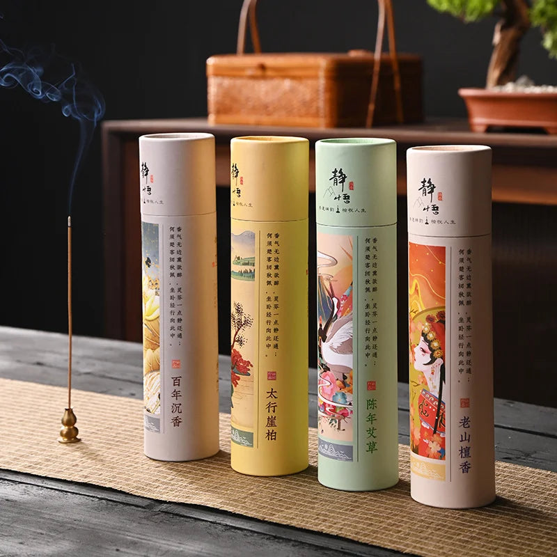 400pcs Natural Sandalwood Sticks Home Incense Stick Blessing Ceremony Prayer Buddha Incense Wormwood Sandalwood Agarwood