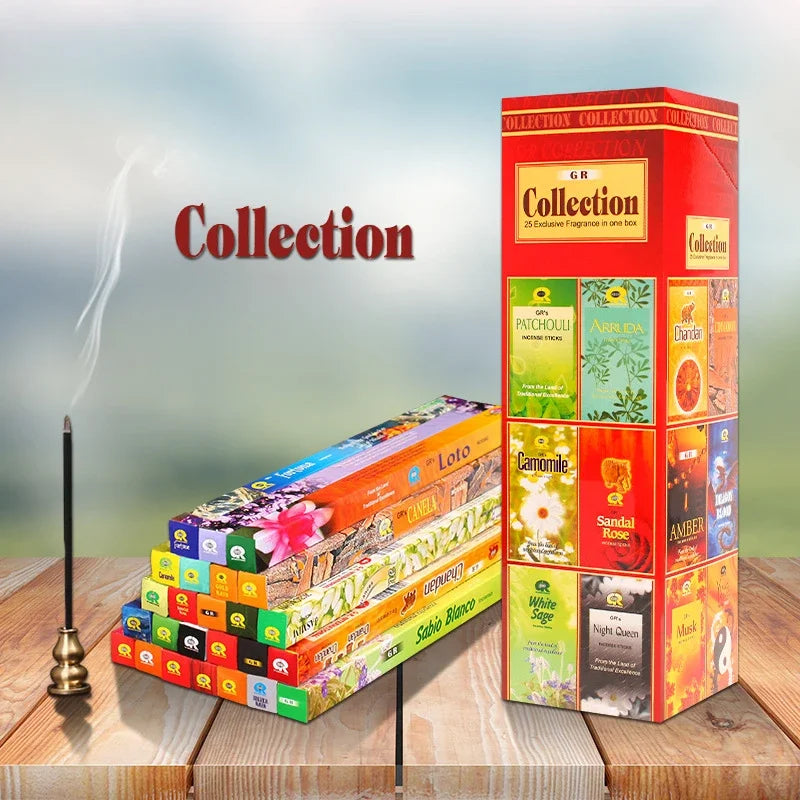 GR 8-40 Sticks India Lavender Incense Sandal Meditation Jasmine Home Fragrance Bedroom Toilet Agarwood Tibetan Line Aromatherapy